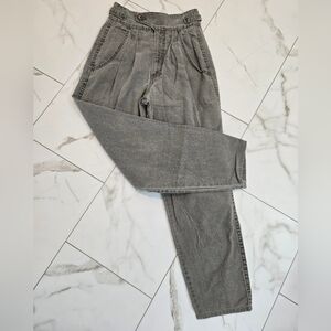 Sunset Blues Vintage High Rise Olive Green Women Jeans Cinch Waist Size 4/5